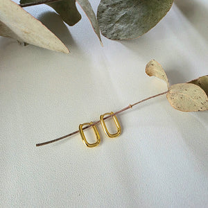 Squoval Huggie Earrings
