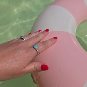 Chunky Amazonite Bead Ring