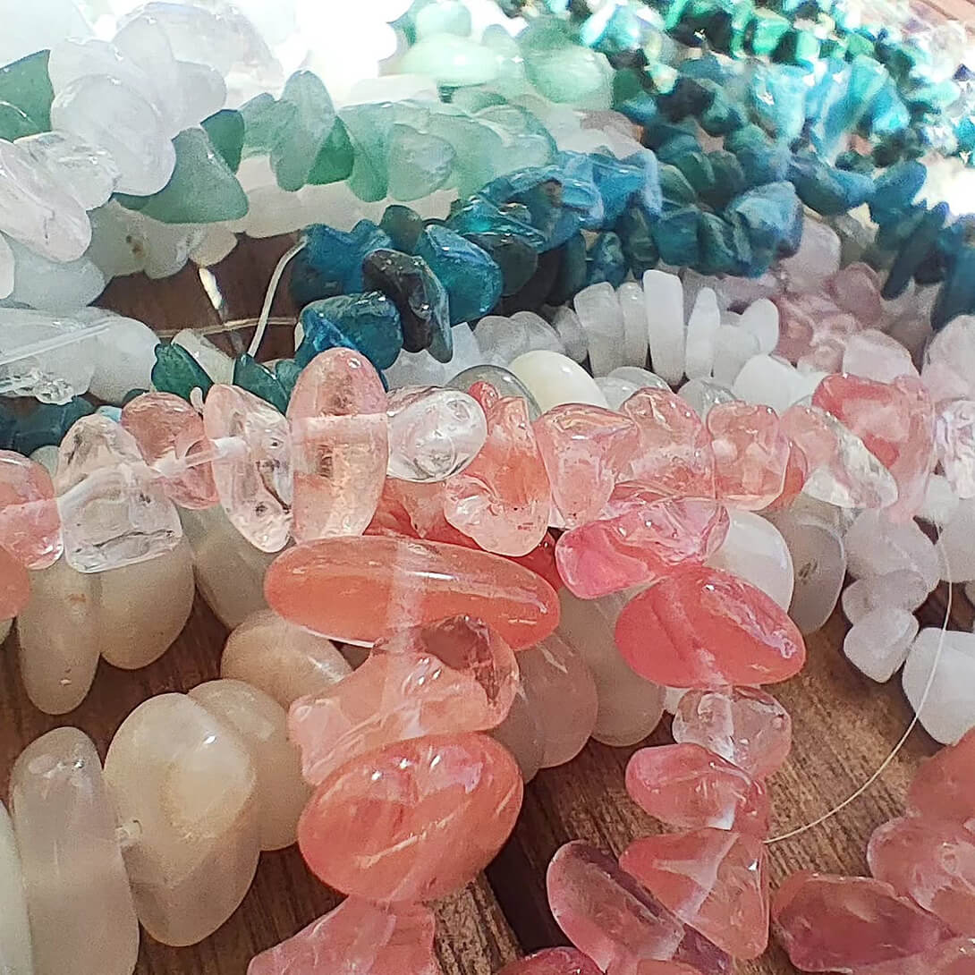 A big range of birthstones and gems