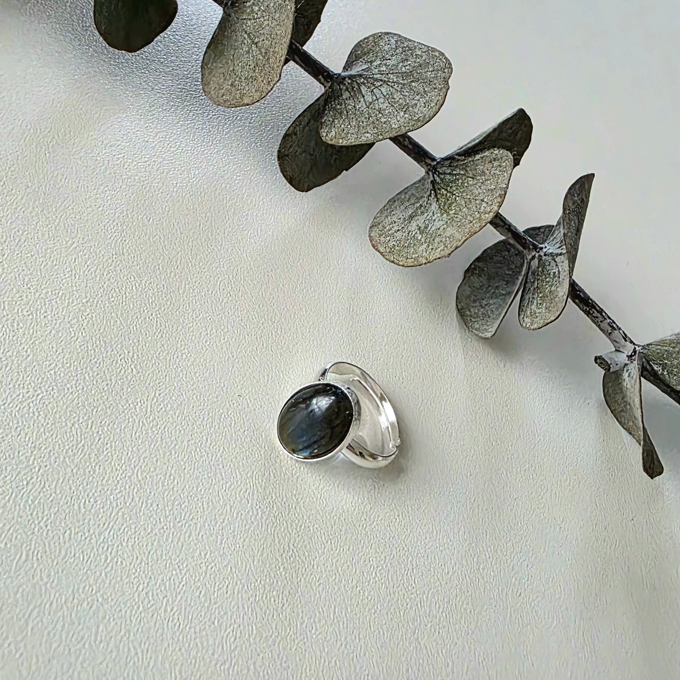 Labradorite Cabochon Ring