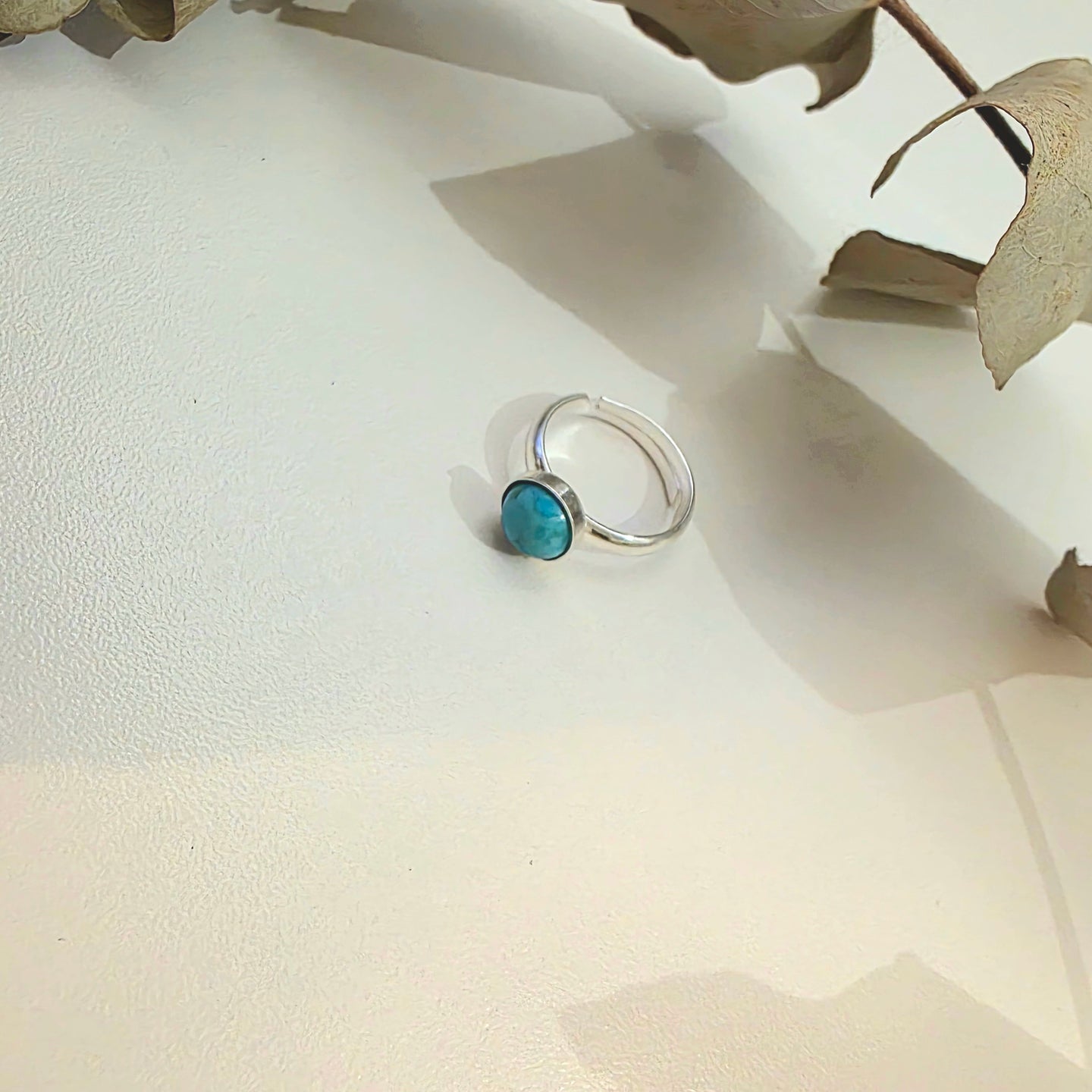 Mini Turquoise Cabochon Ring