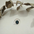 Blue Abalone Cabochon Ring