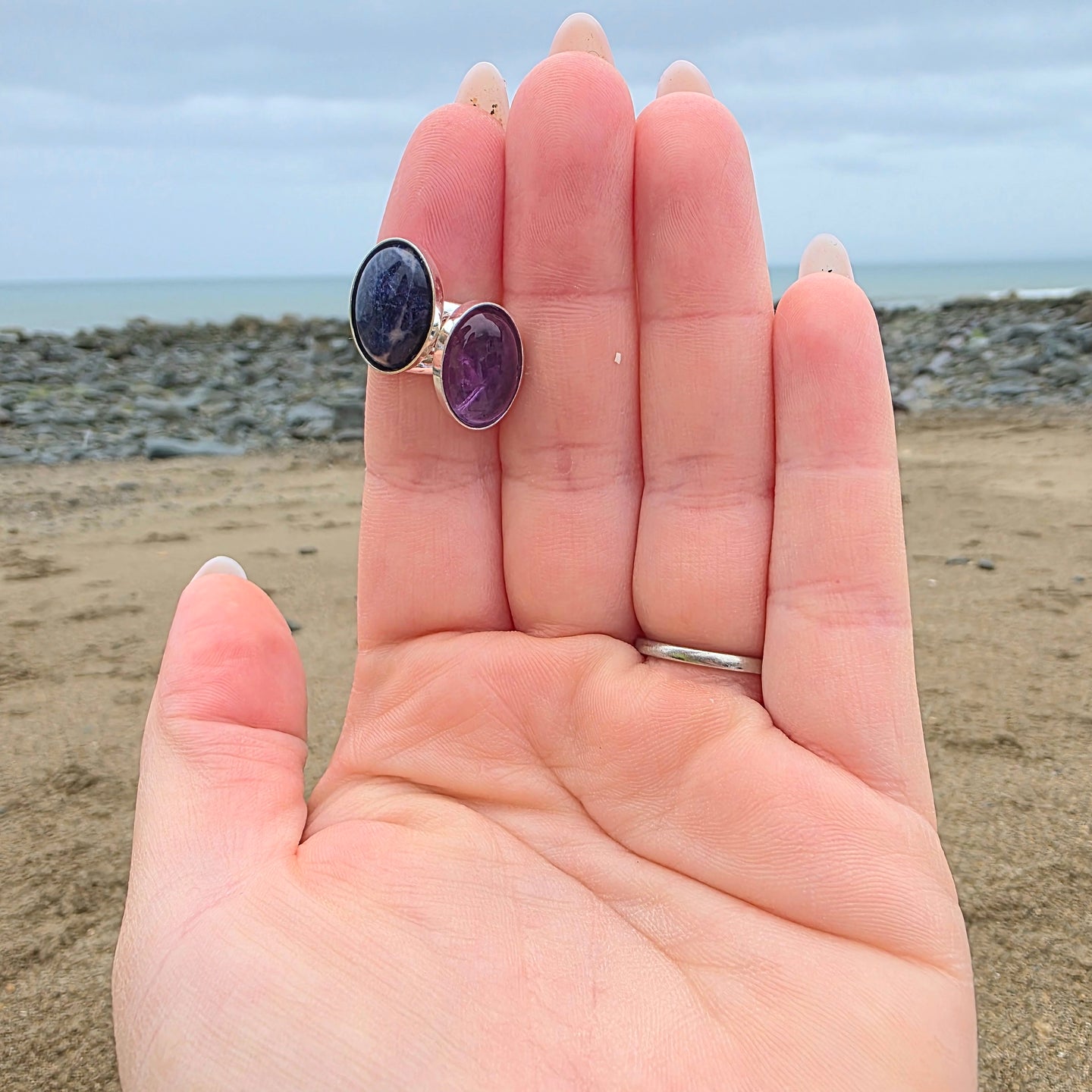 Amethyst Cabochon Ring