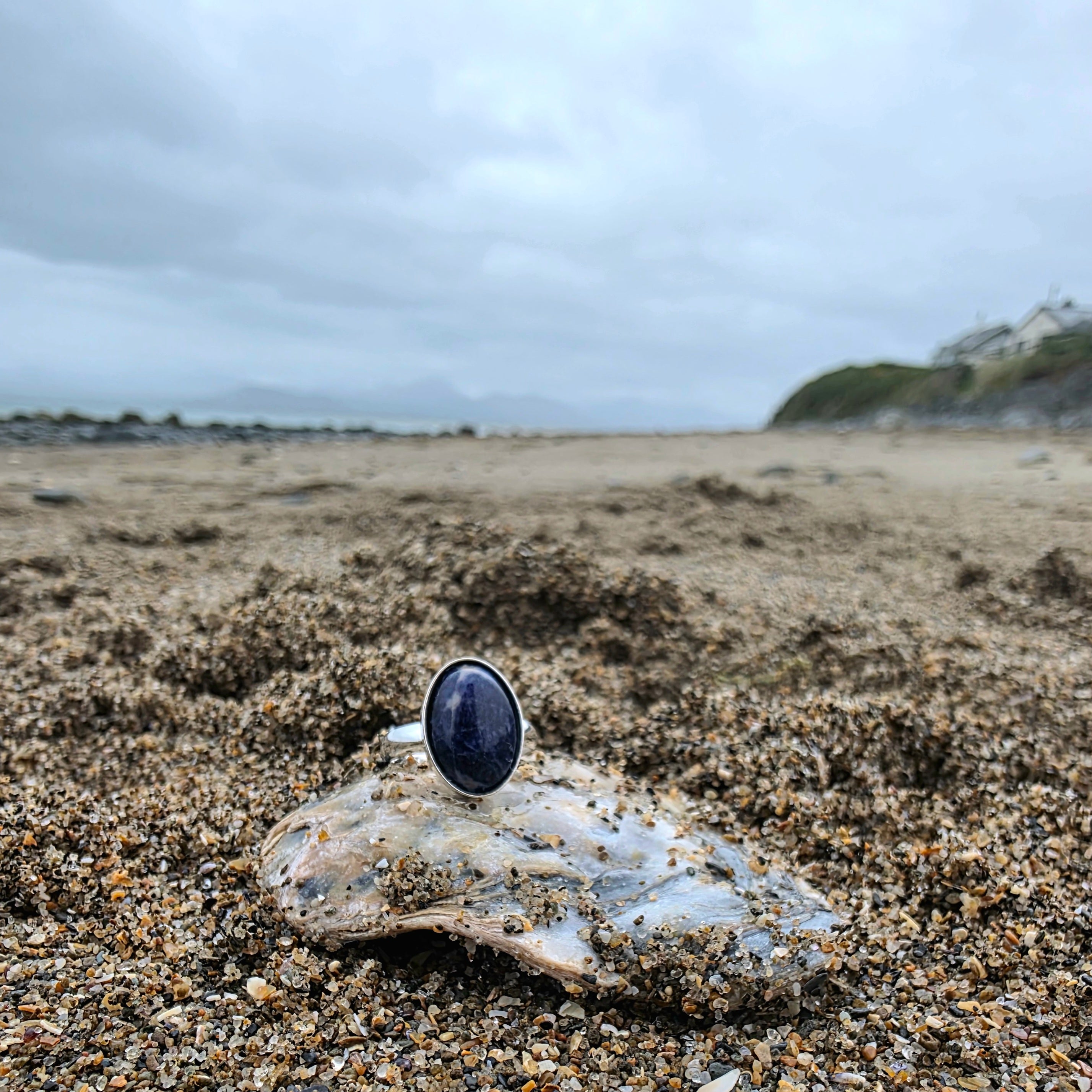 Sodalite Cabochon Ring