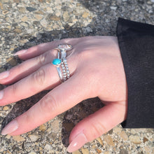 Load image into Gallery viewer, Mini Turquoise Cabochon Ring
