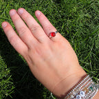 Mini Carnelian Cabochon Ring