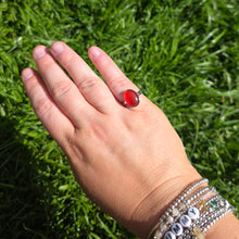 Load image into Gallery viewer, Carnelian Cabochon Ring
