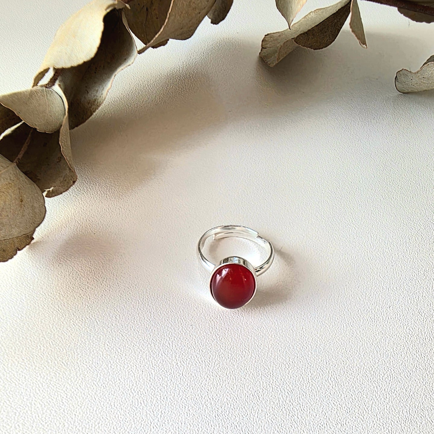 Carnelian Cabochon Ring