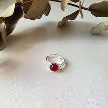 Load image into Gallery viewer, Mini Carnelian Cabochon Ring
