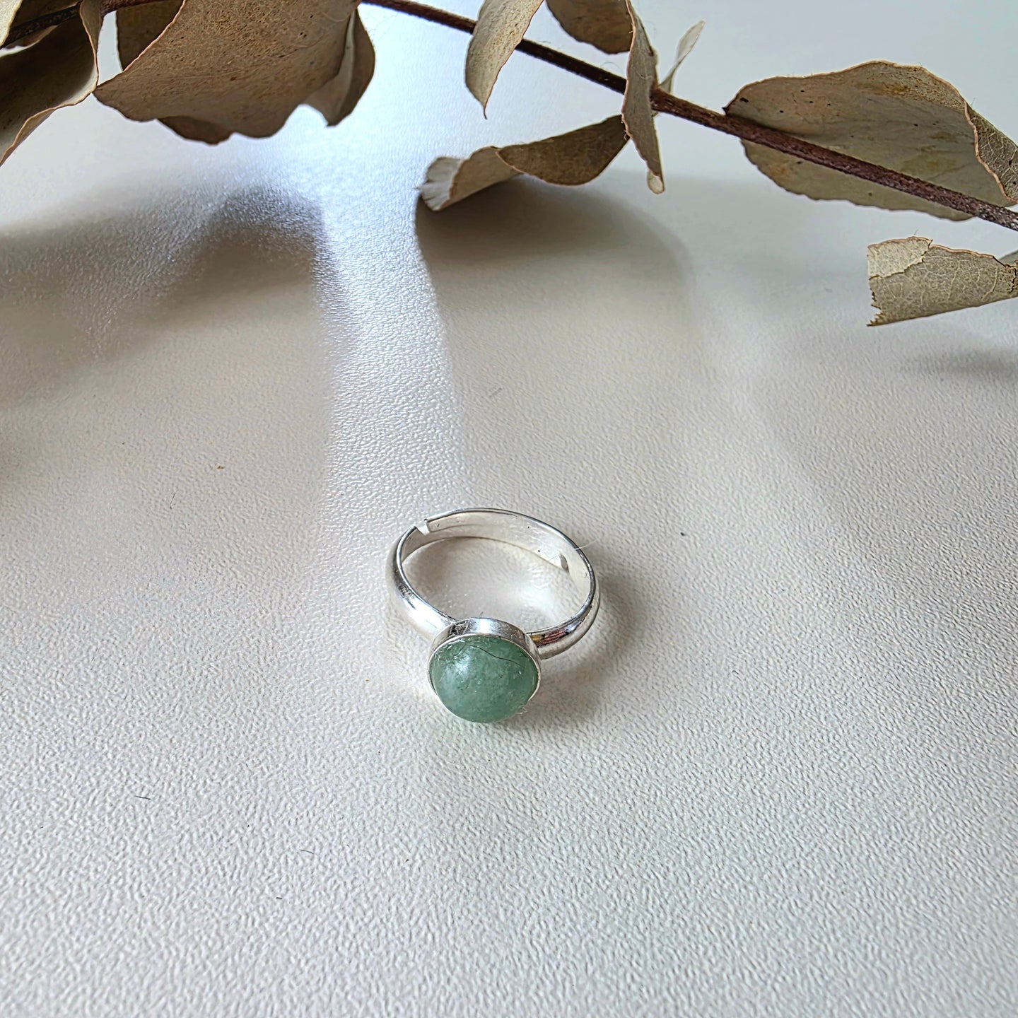 Mini Aventurine Cabochon Ring