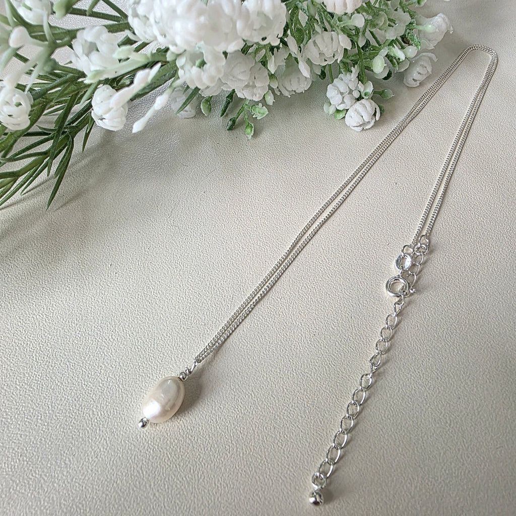 Silver Freshwater Pearl Necklace