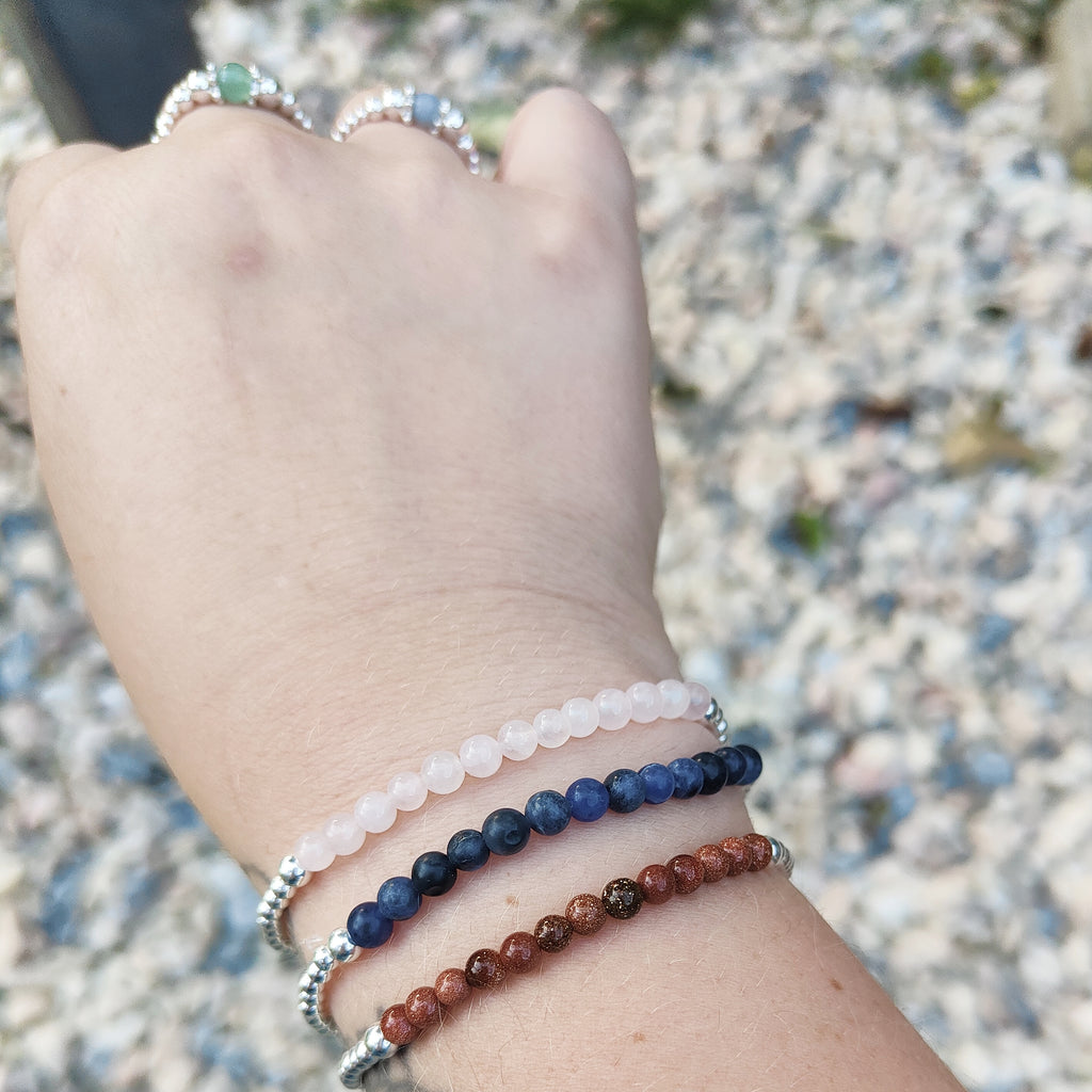 Rose Quartz Half Bracelet