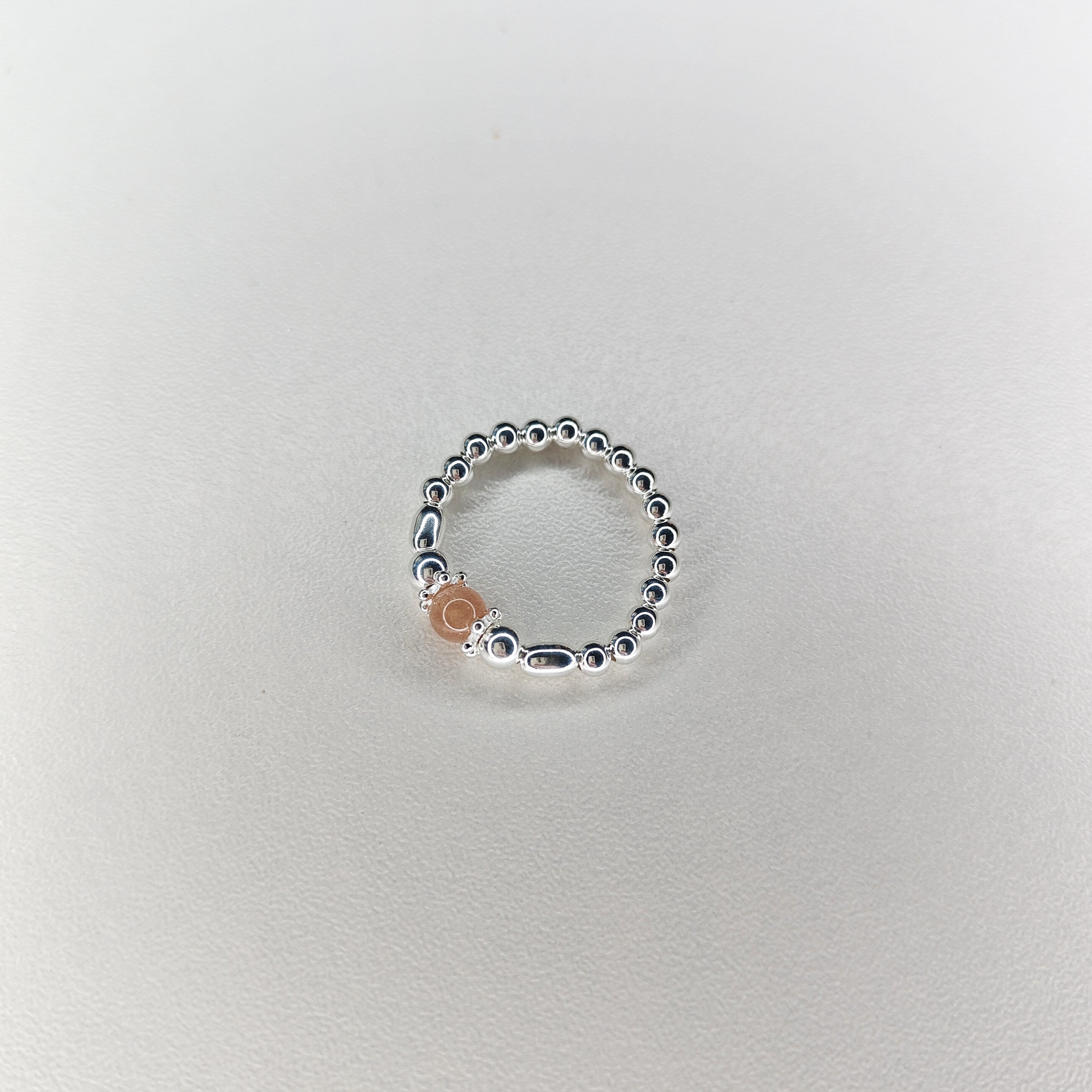 Peach Moonstone Ring
