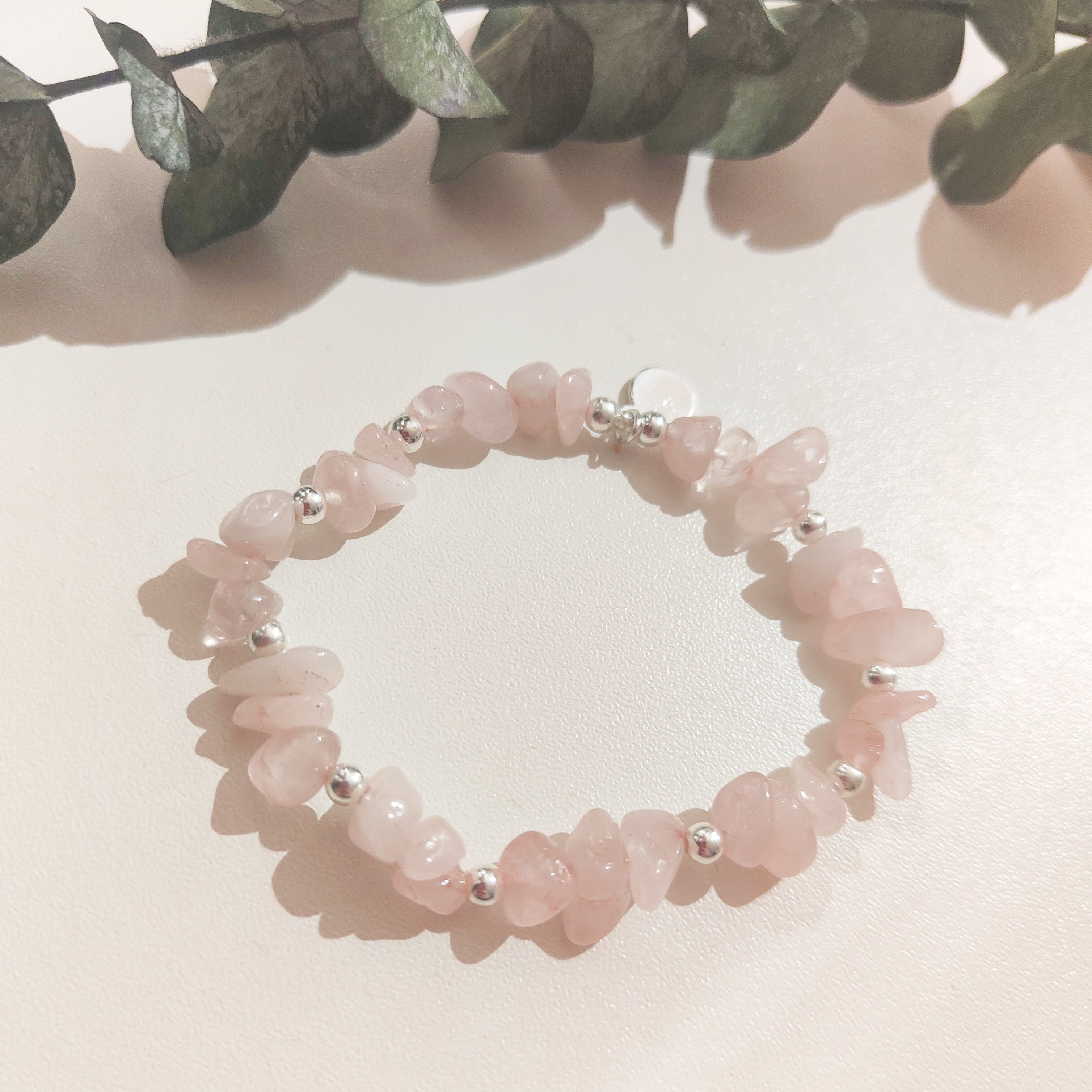Rose Quartz Cluster Bracelet