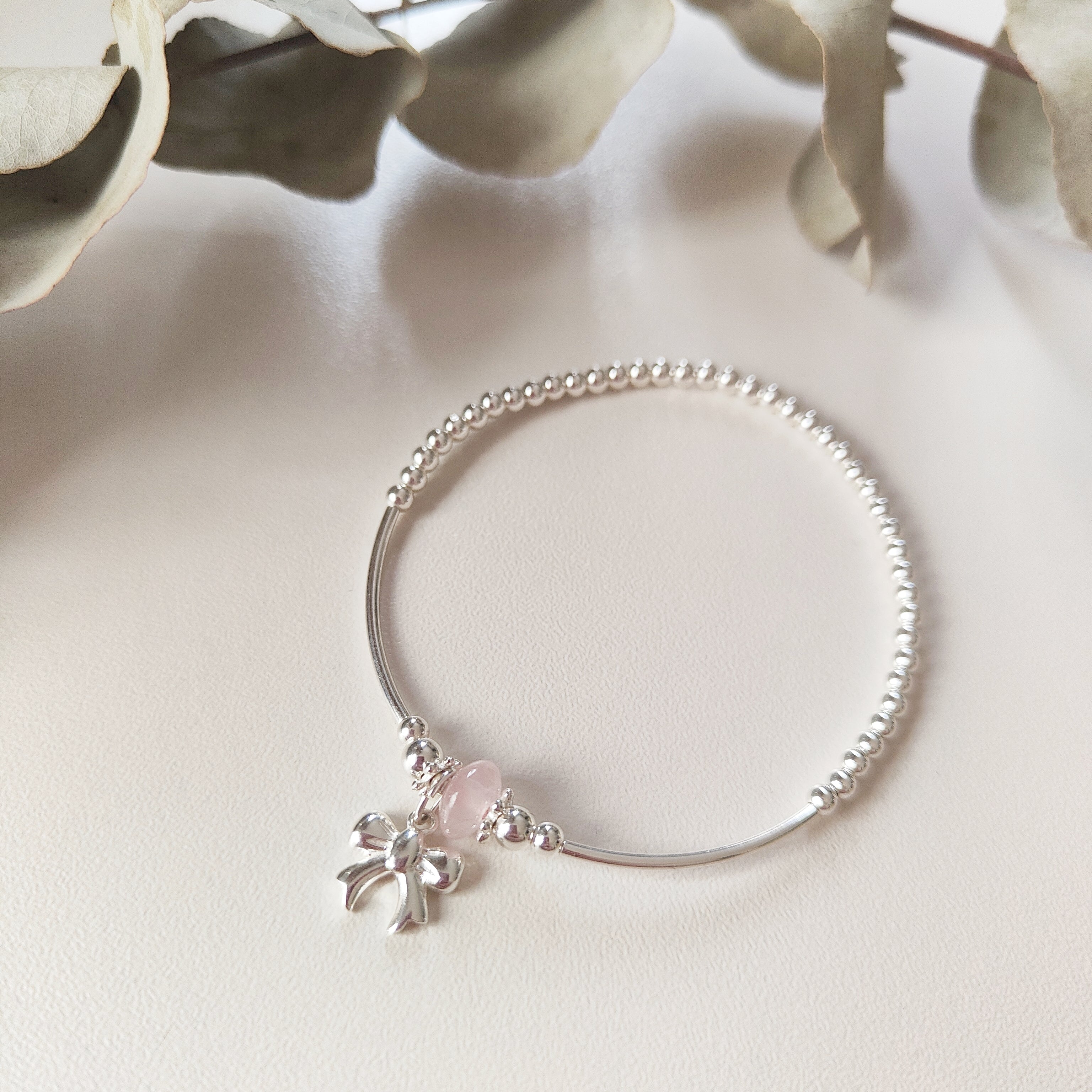 Rose Quartz Baby Celebration Bracelet