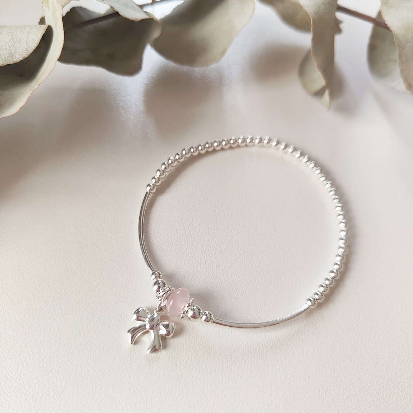 Rose Quartz Baby Celebration Bracelet