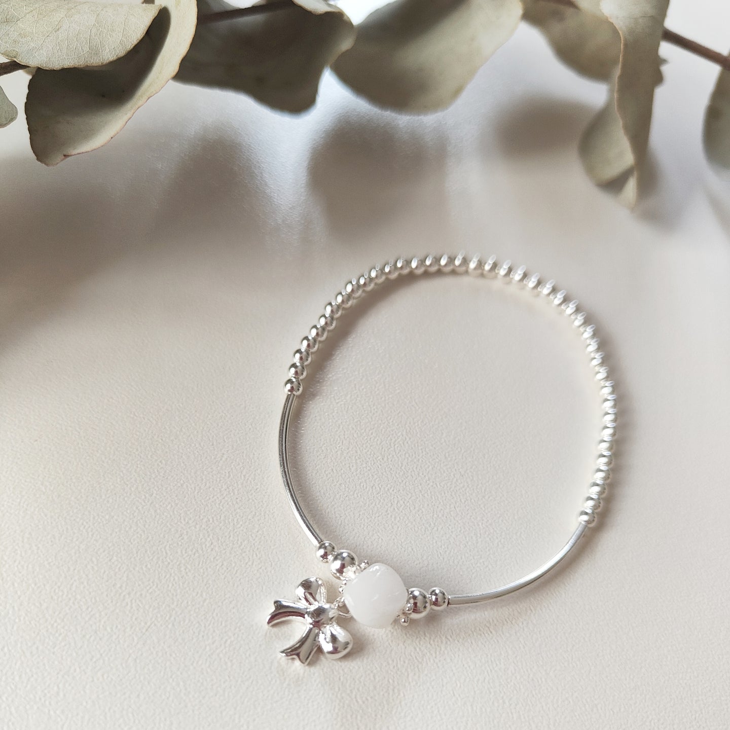 White Jade Baby Celebration Bracelet