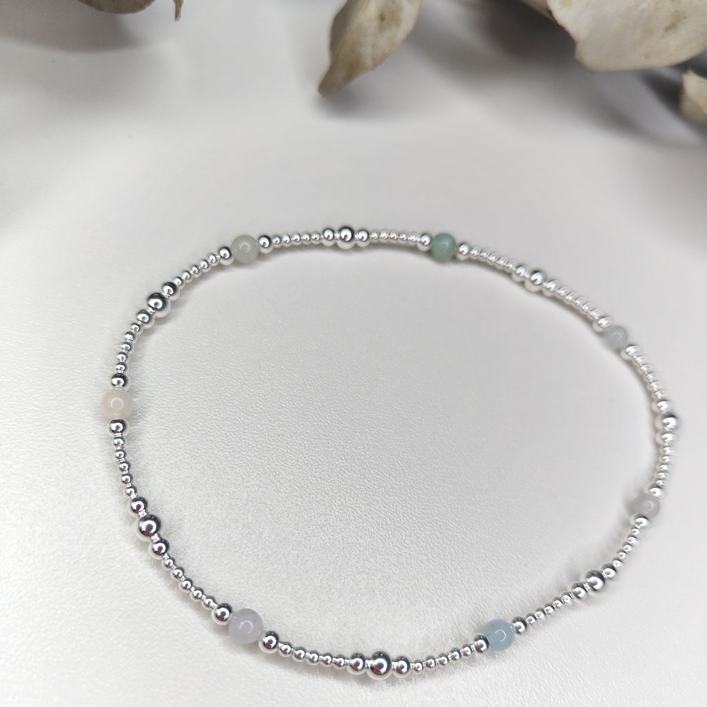 Morganite Pastel Anklet