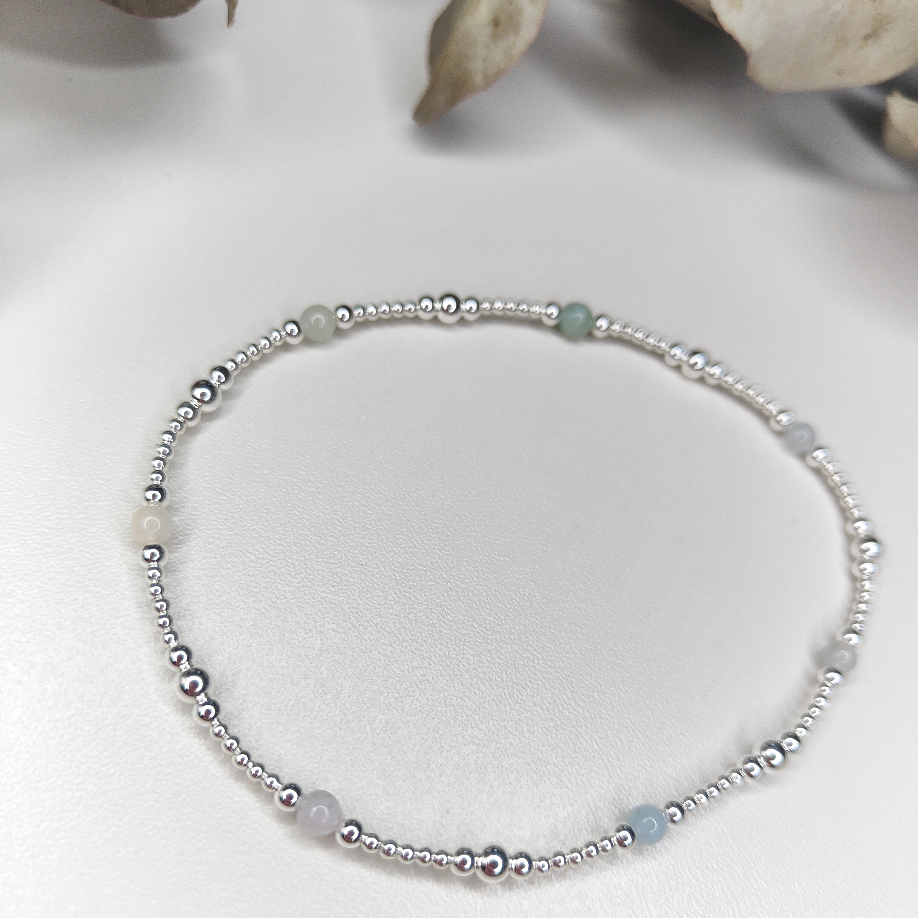 Morganite Pastel Anklet