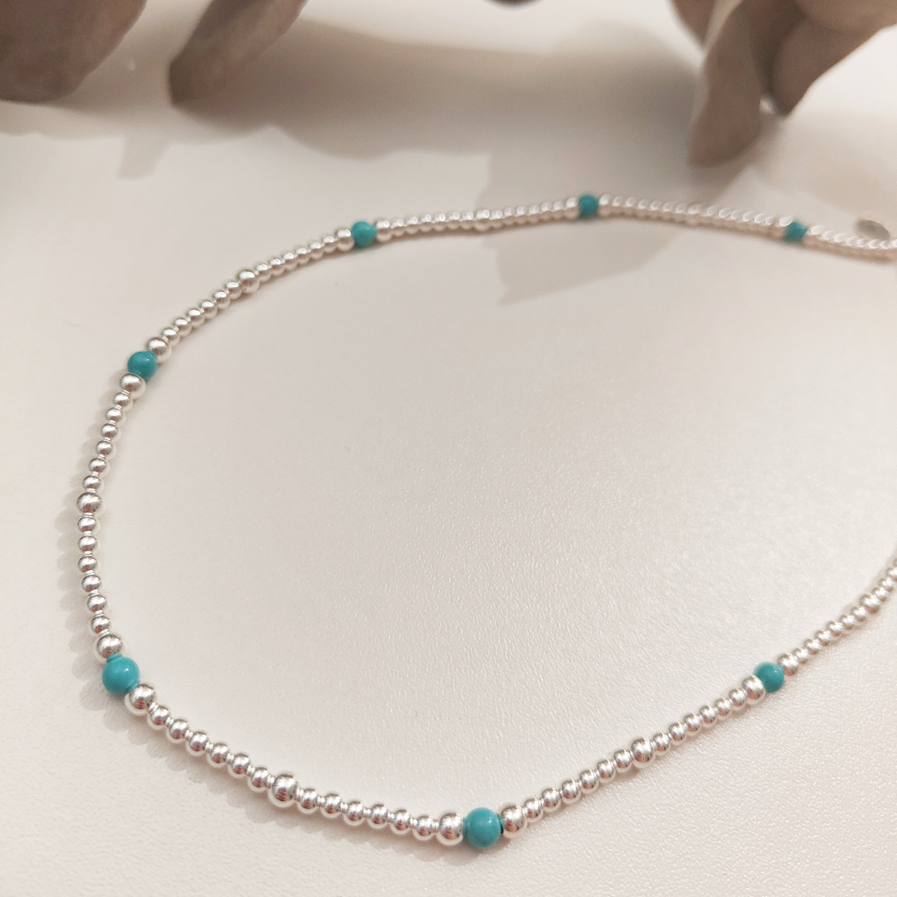 Turquoise Collarbone Necklace
