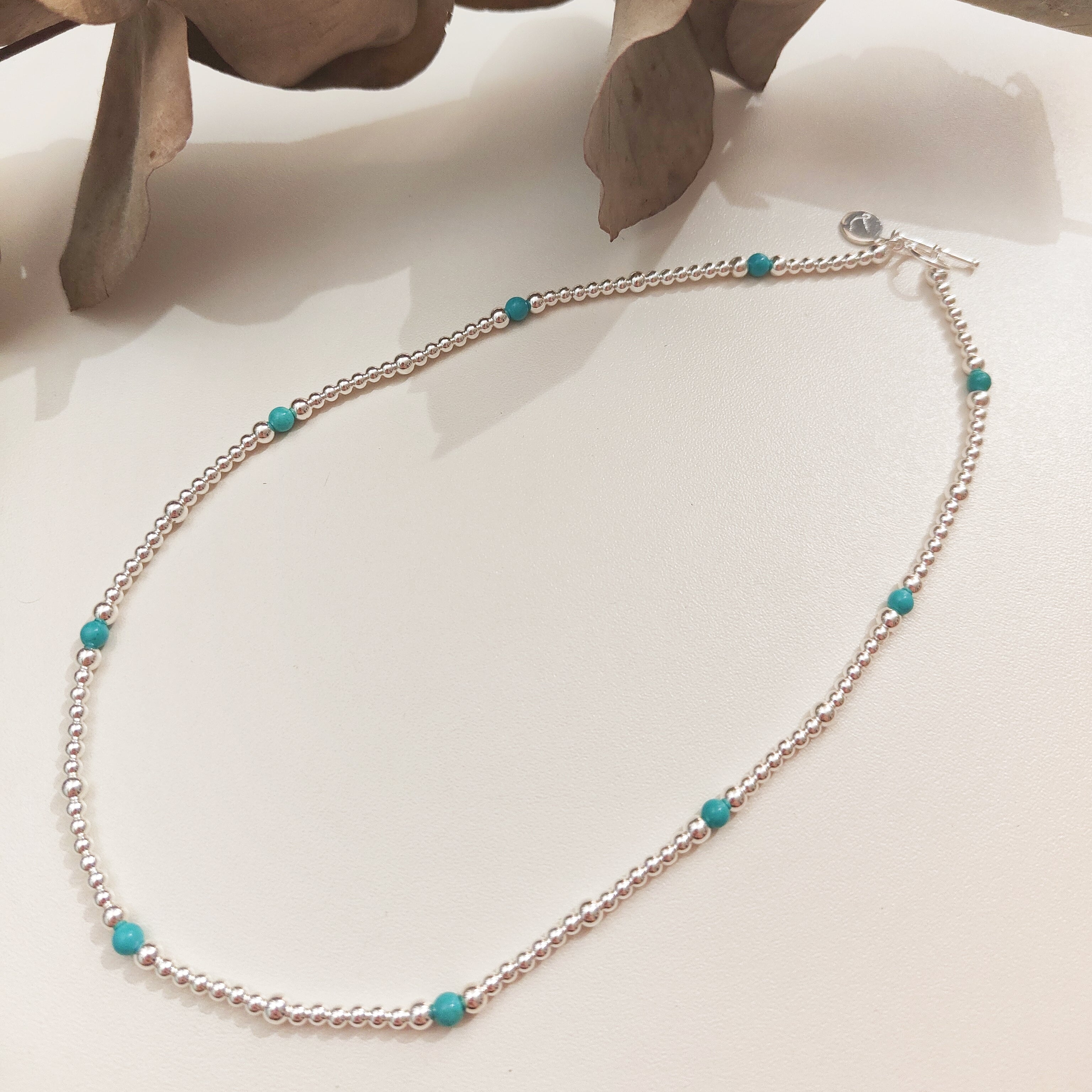 Turquoise Collarbone Necklace