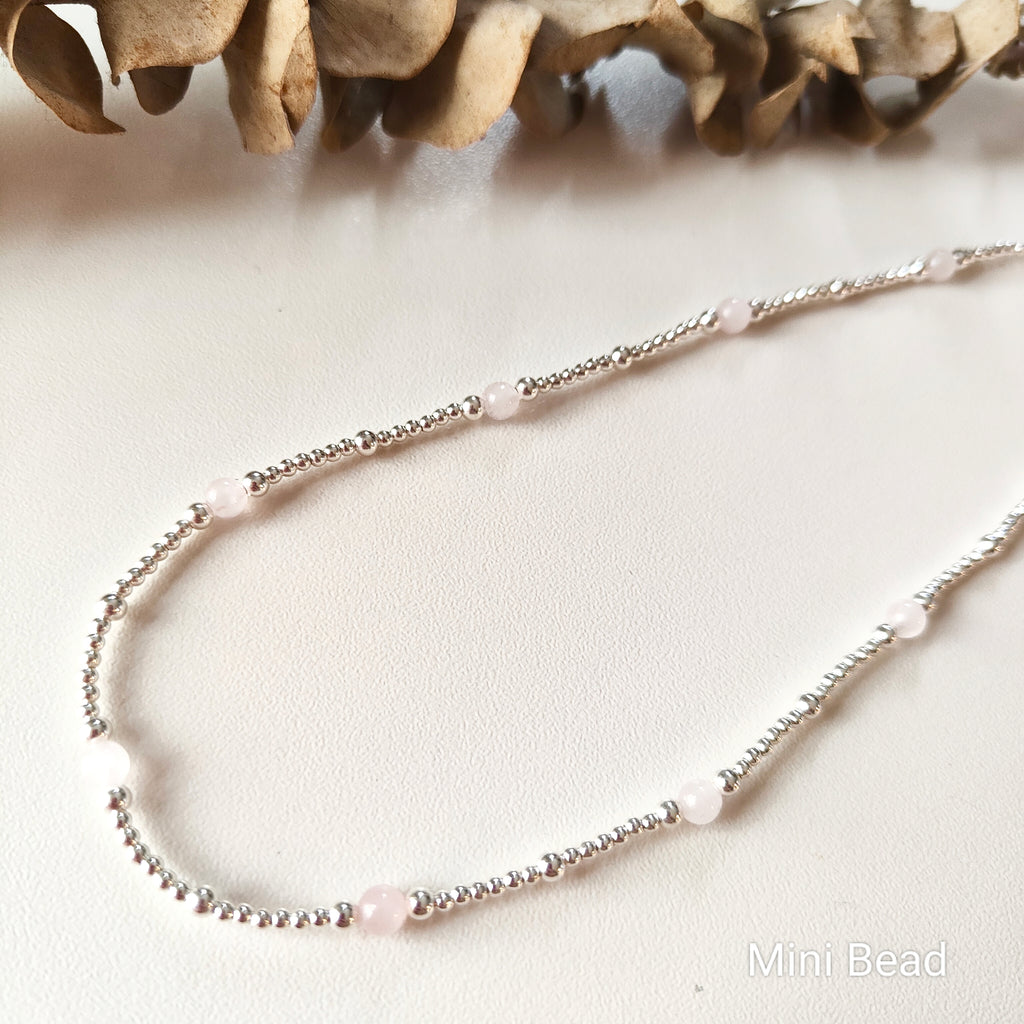 Rose Quartz Collarbone Necklace