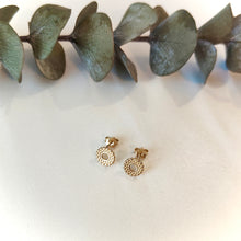 Load image into Gallery viewer, Beaded Circle Studs
