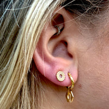 Load image into Gallery viewer, Sunrays Hinged Earrings (Removable Charm)
