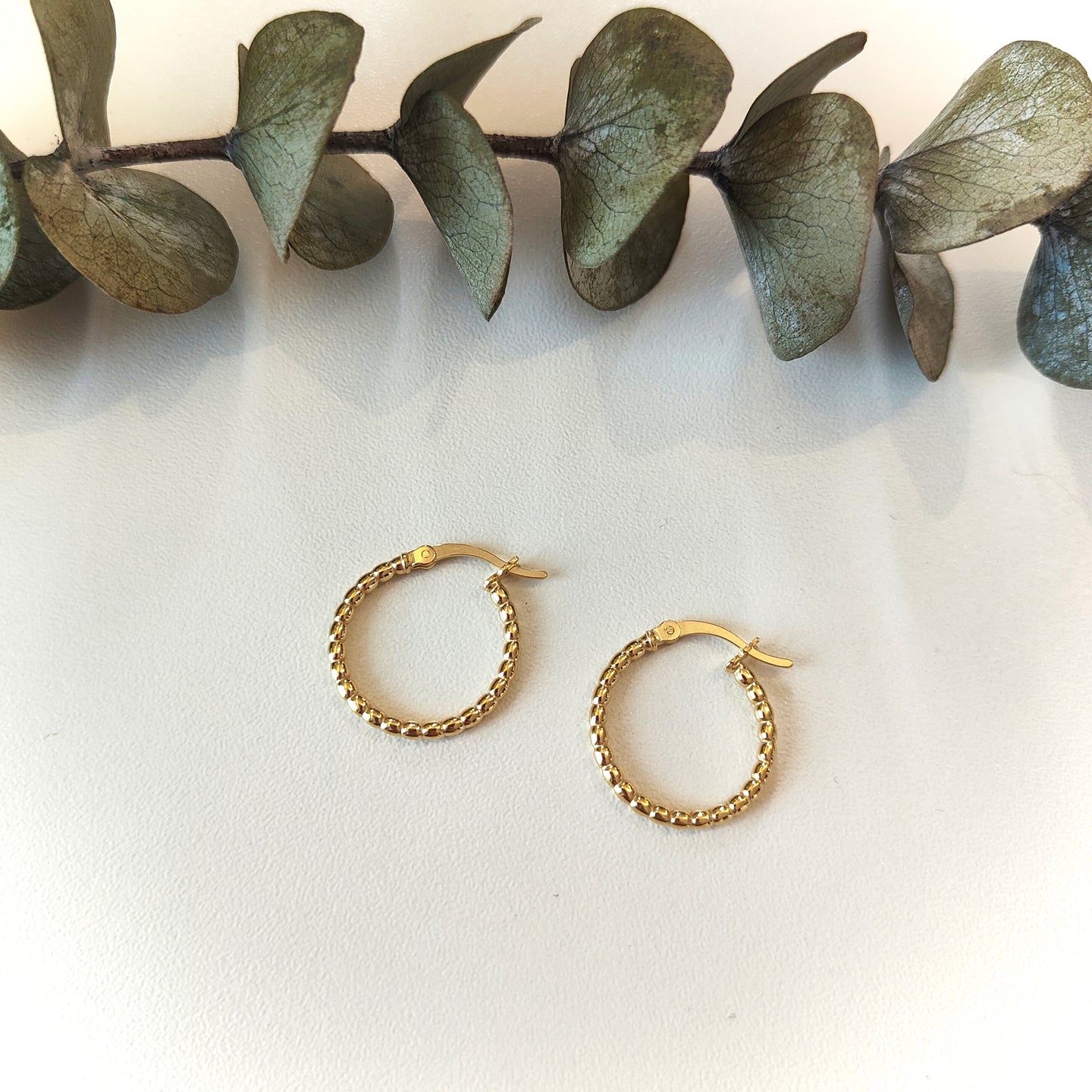 Beaded Hoop Earrings