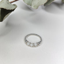 Load image into Gallery viewer, Mother of Pearl Trio Mini Bead Ring
