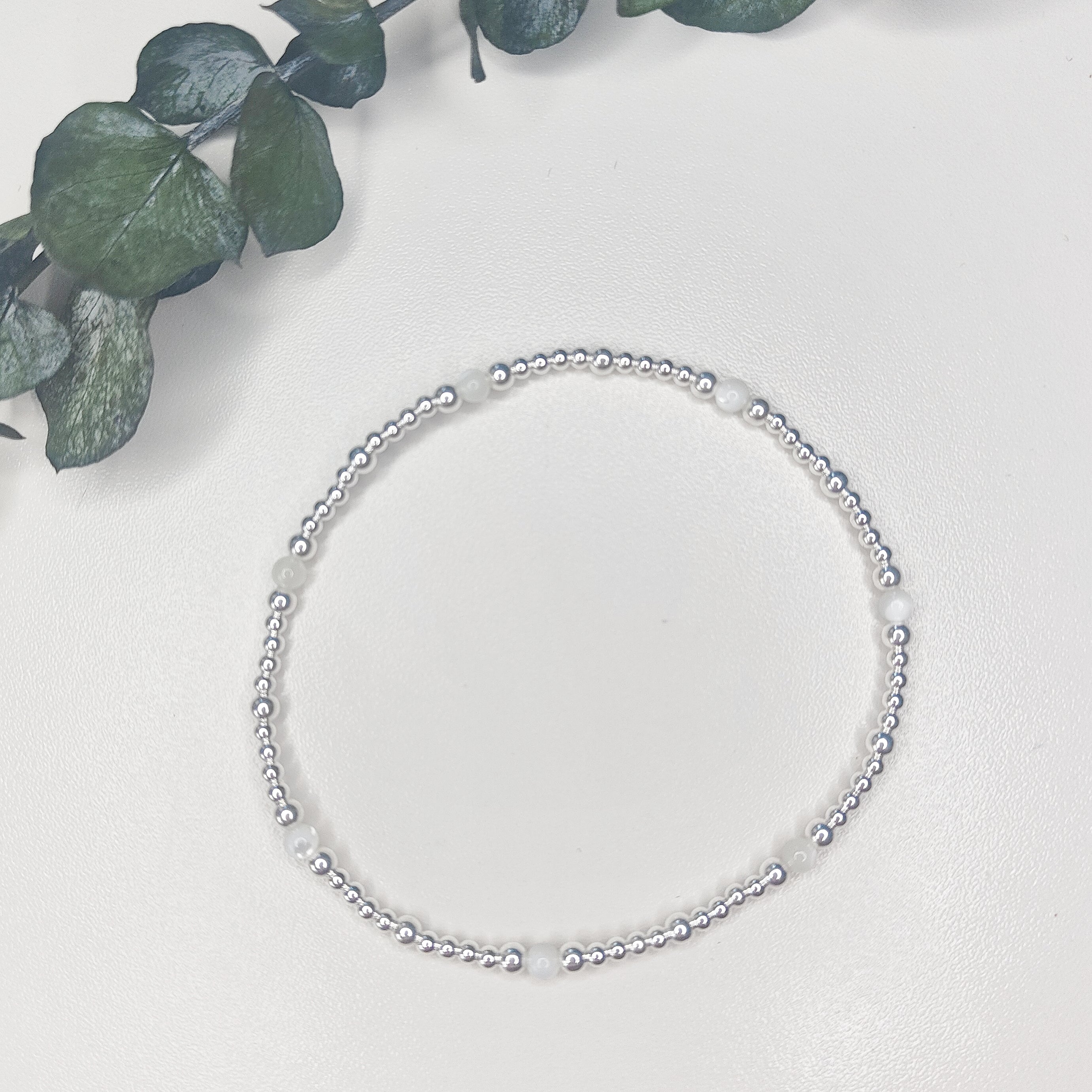 Mother of Pearl Eternity Anklet