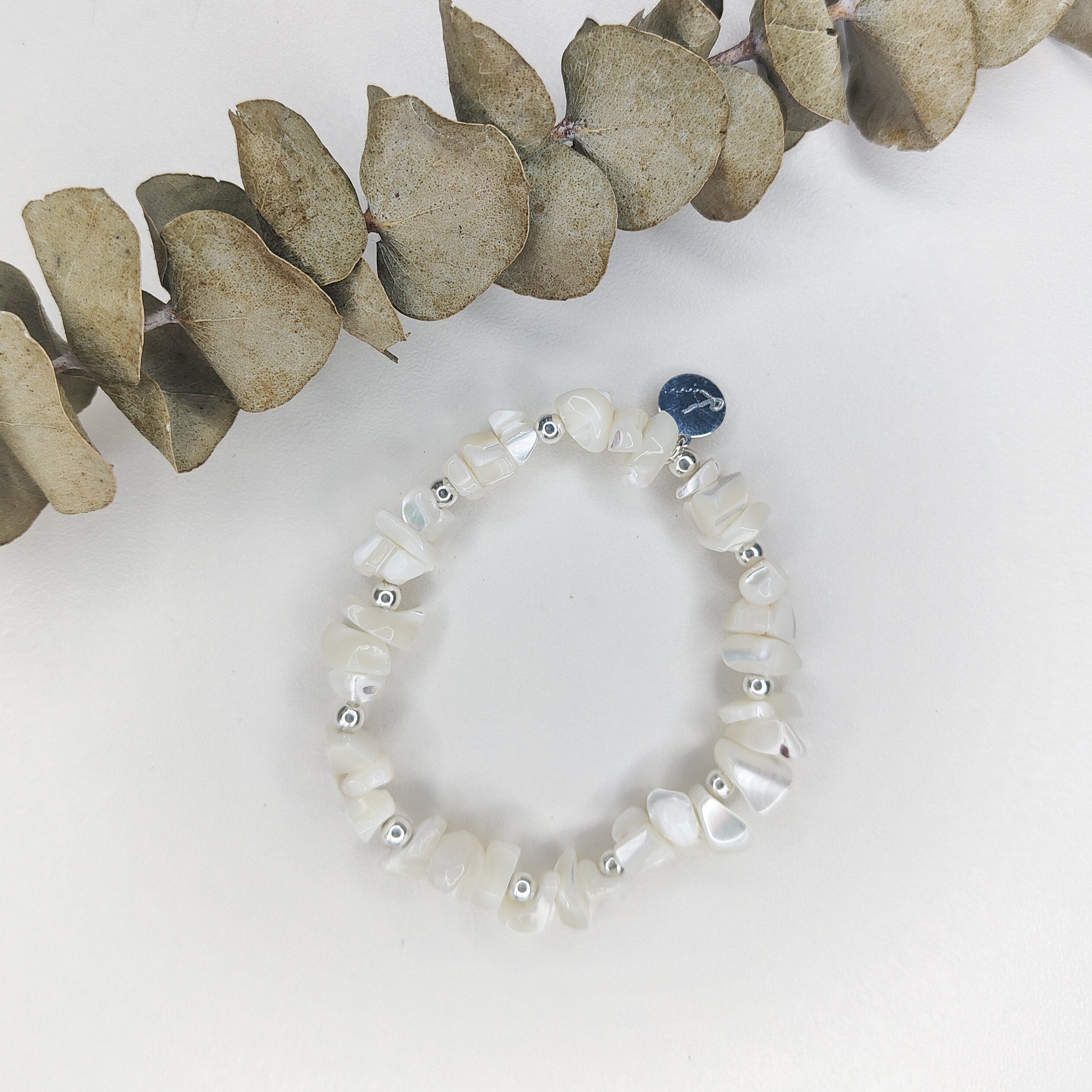Mother of Pearl Cluster Bracelet