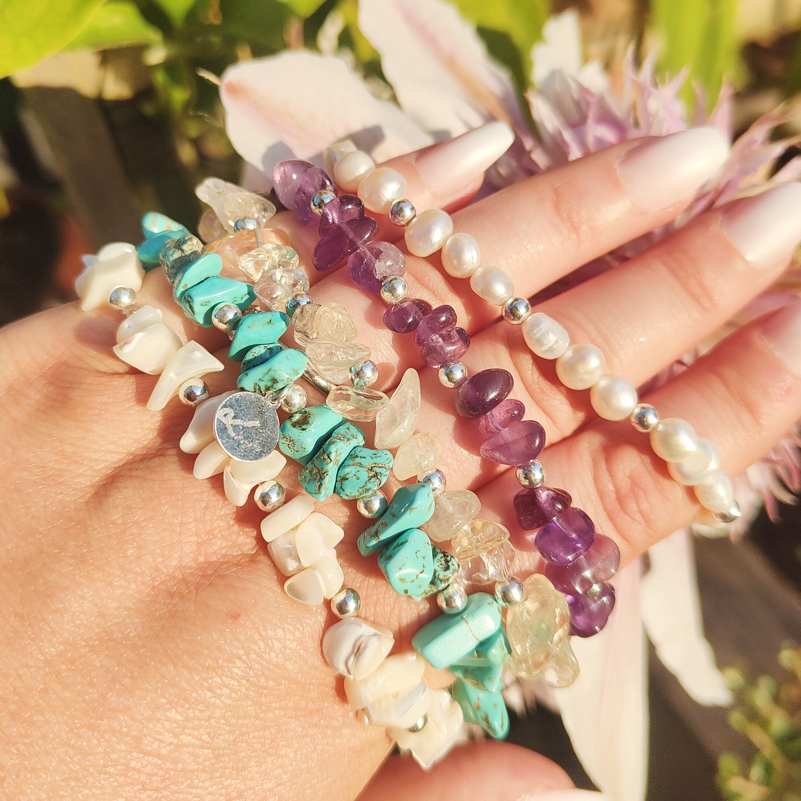 Amethyst Cluster Bracelet