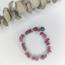 Load image into Gallery viewer, Pink Tourmaline Cluster Bracelet

