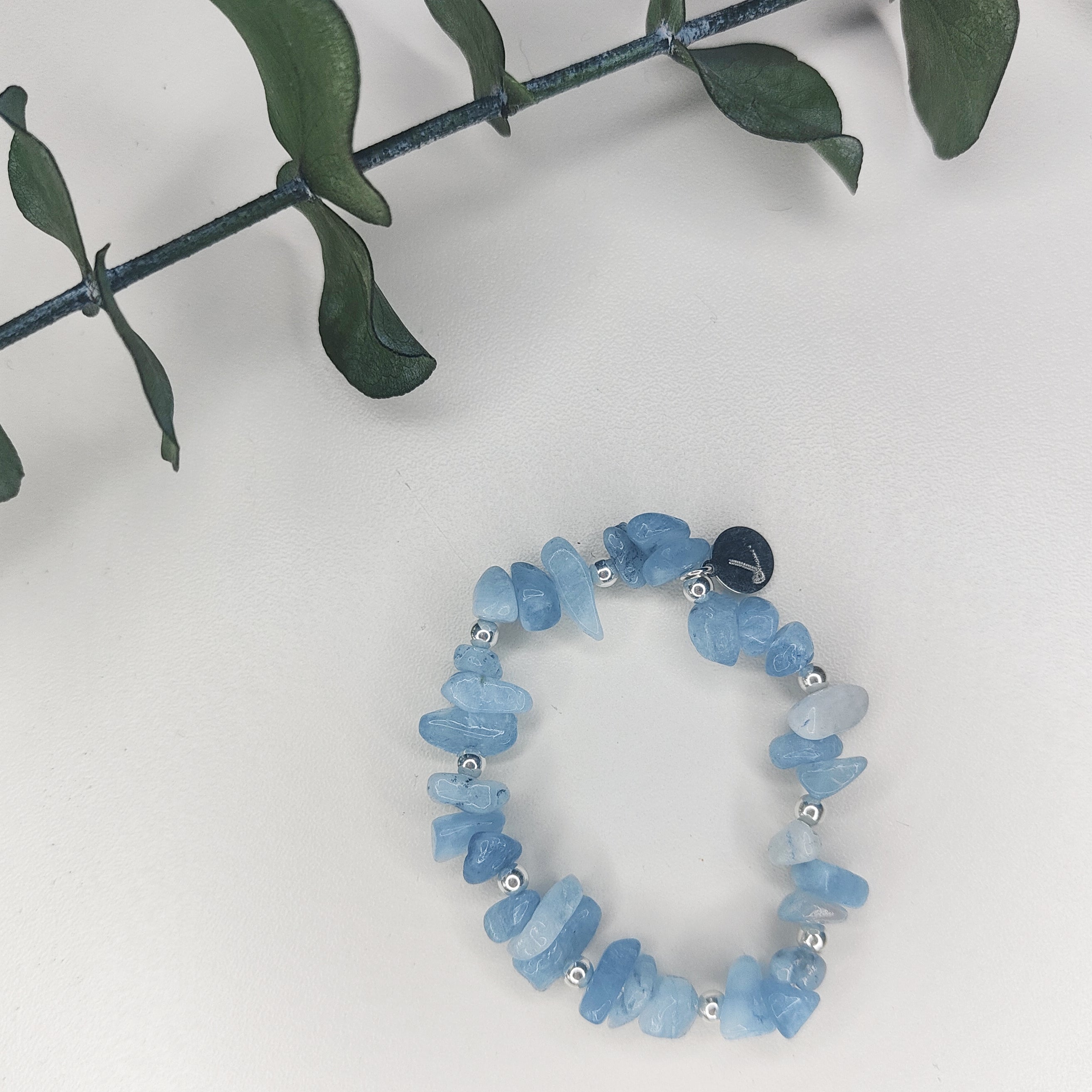 Aquamarine Cluster Bracelet