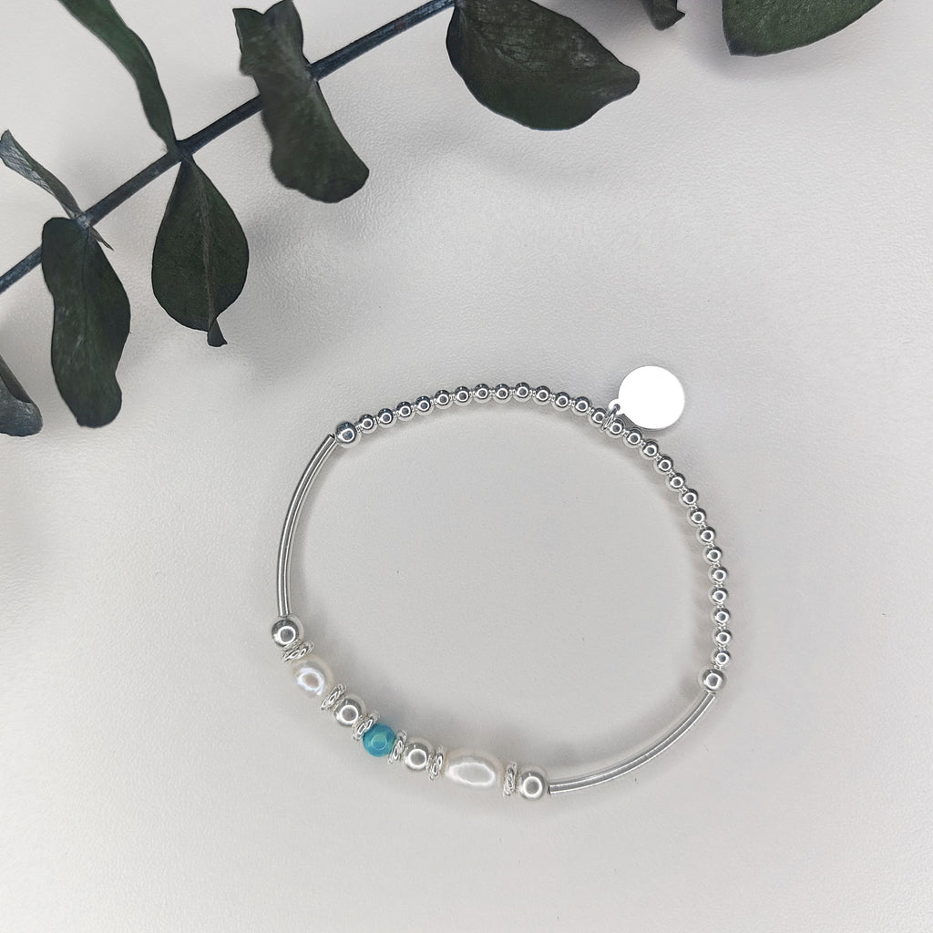 Pearl and Turquoise Bracelet