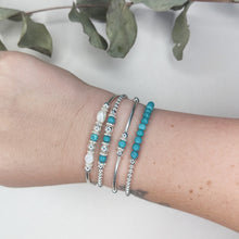 Load image into Gallery viewer, Pearl and Turquoise Bracelet
