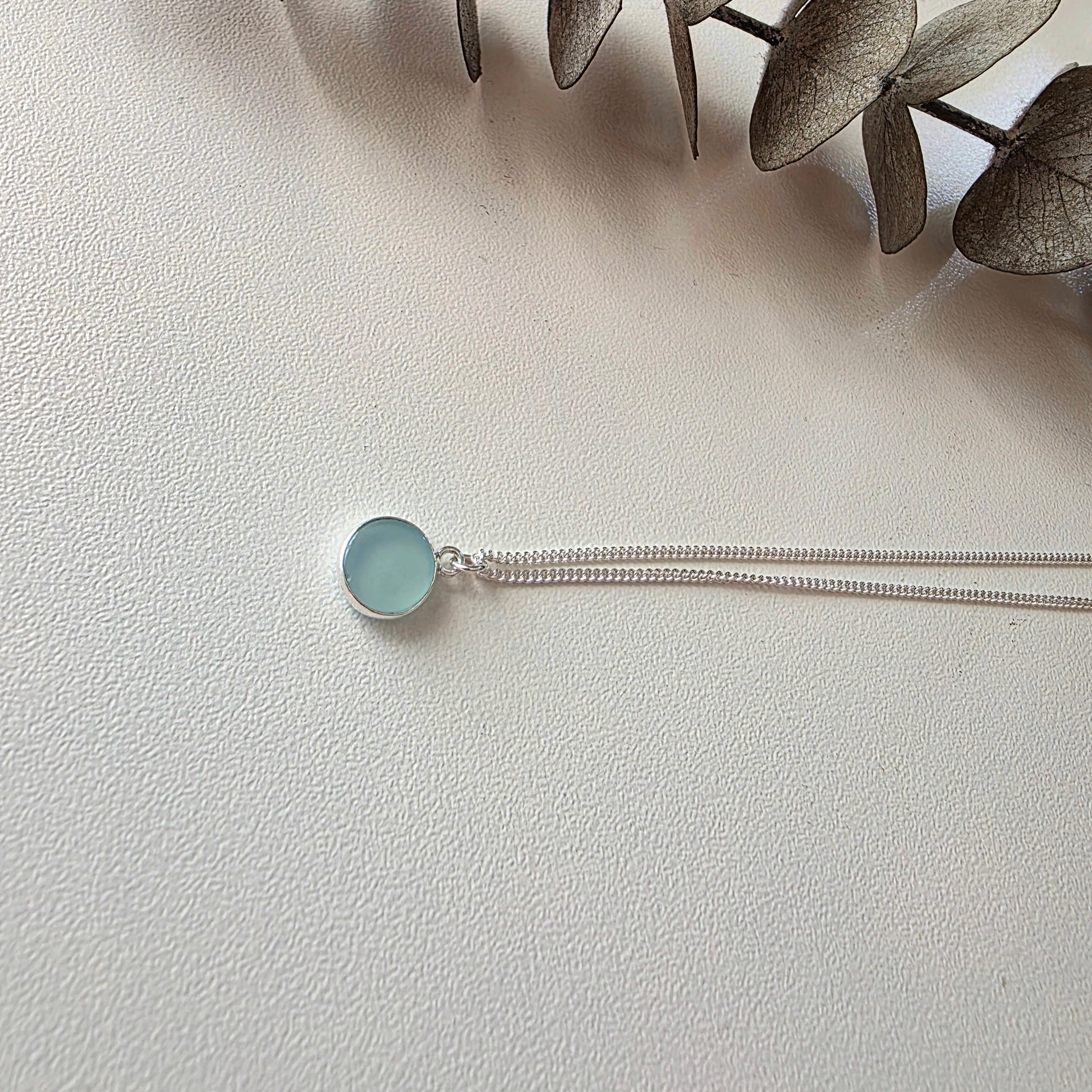 Handcrafted Aqua Chalcedony Necklace necklace by Lae Jewellery - image 2