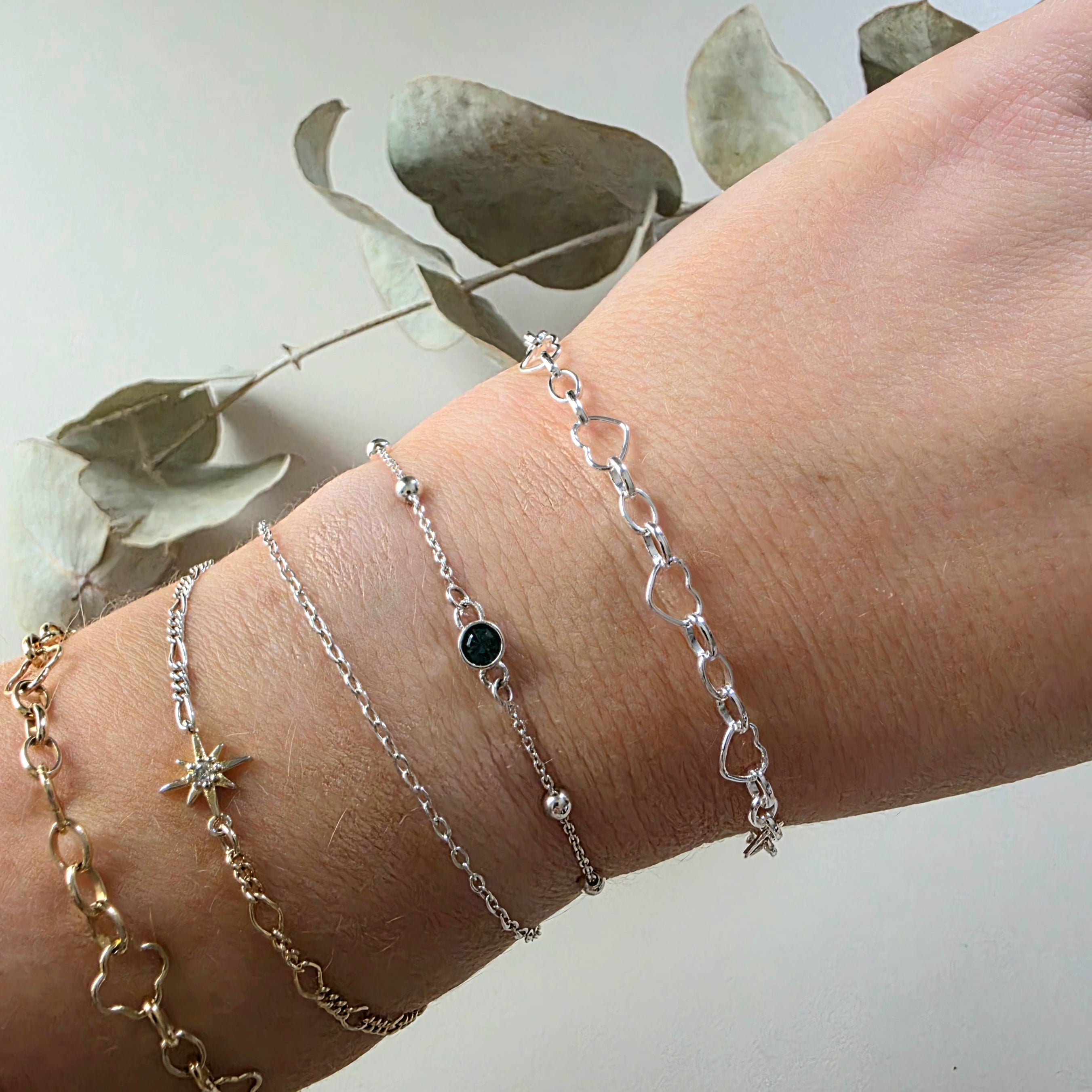 Large Boho Heart Bracelet