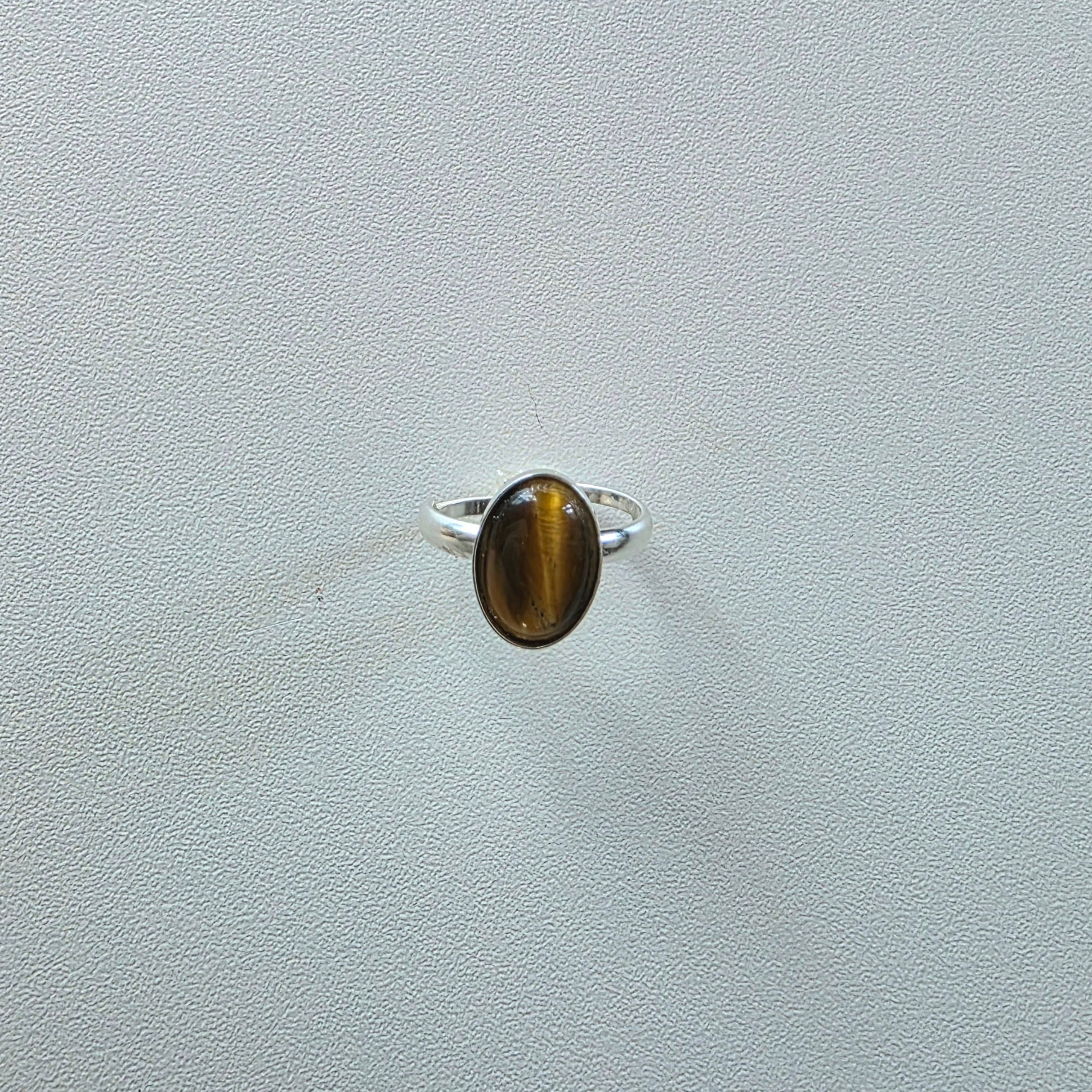 Tigers Eye Cabochon Ring