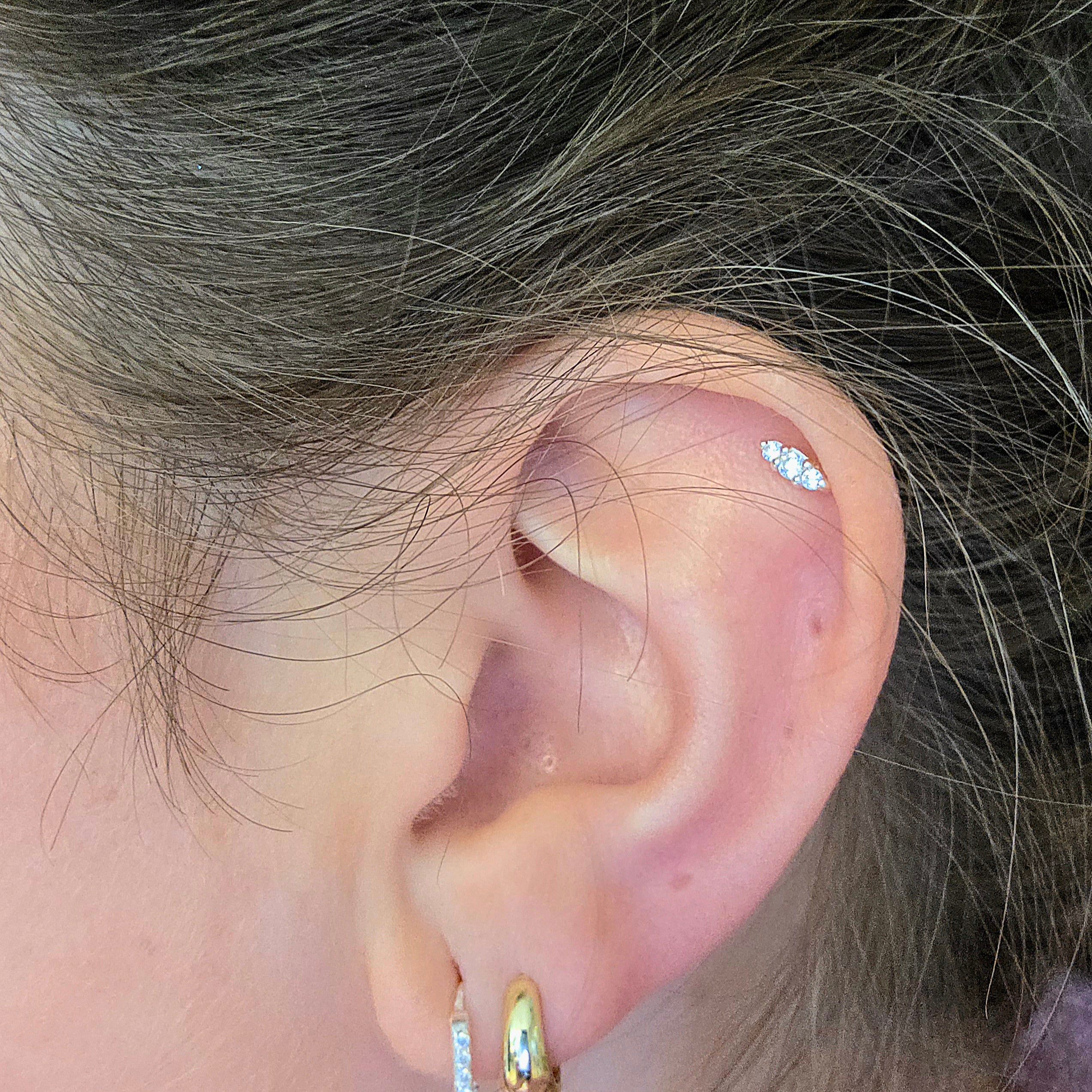 Handcrafted Marquise Cartilidge Stud earrings by Lae Jewellery - image 3