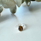 Tigers Eye Cabochon Ring