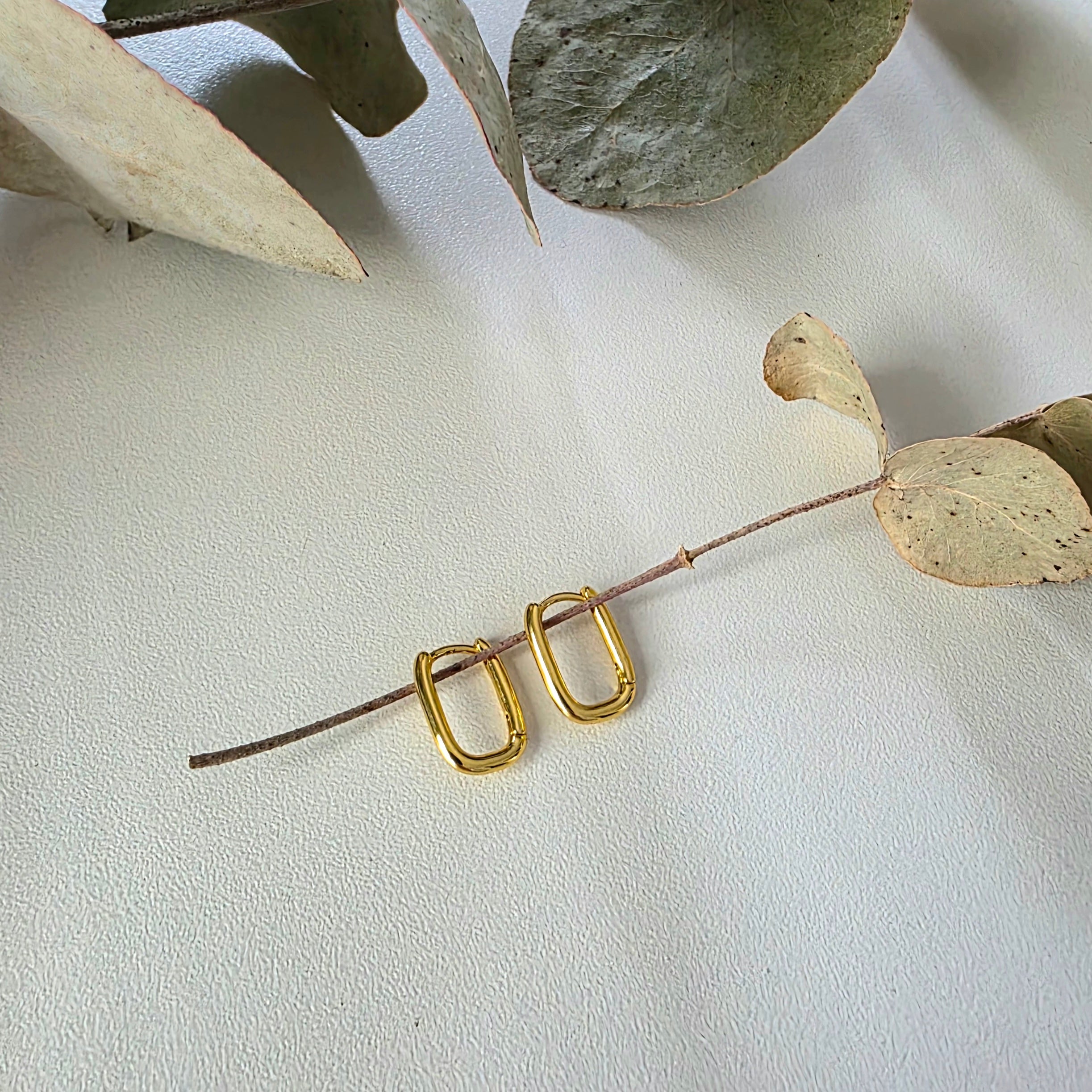 Squoval Huggie Earrings