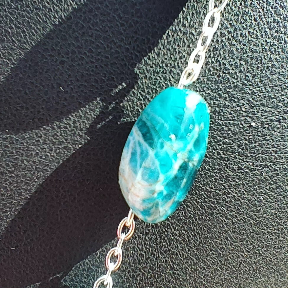 Apatite Necklace and Earrings Set