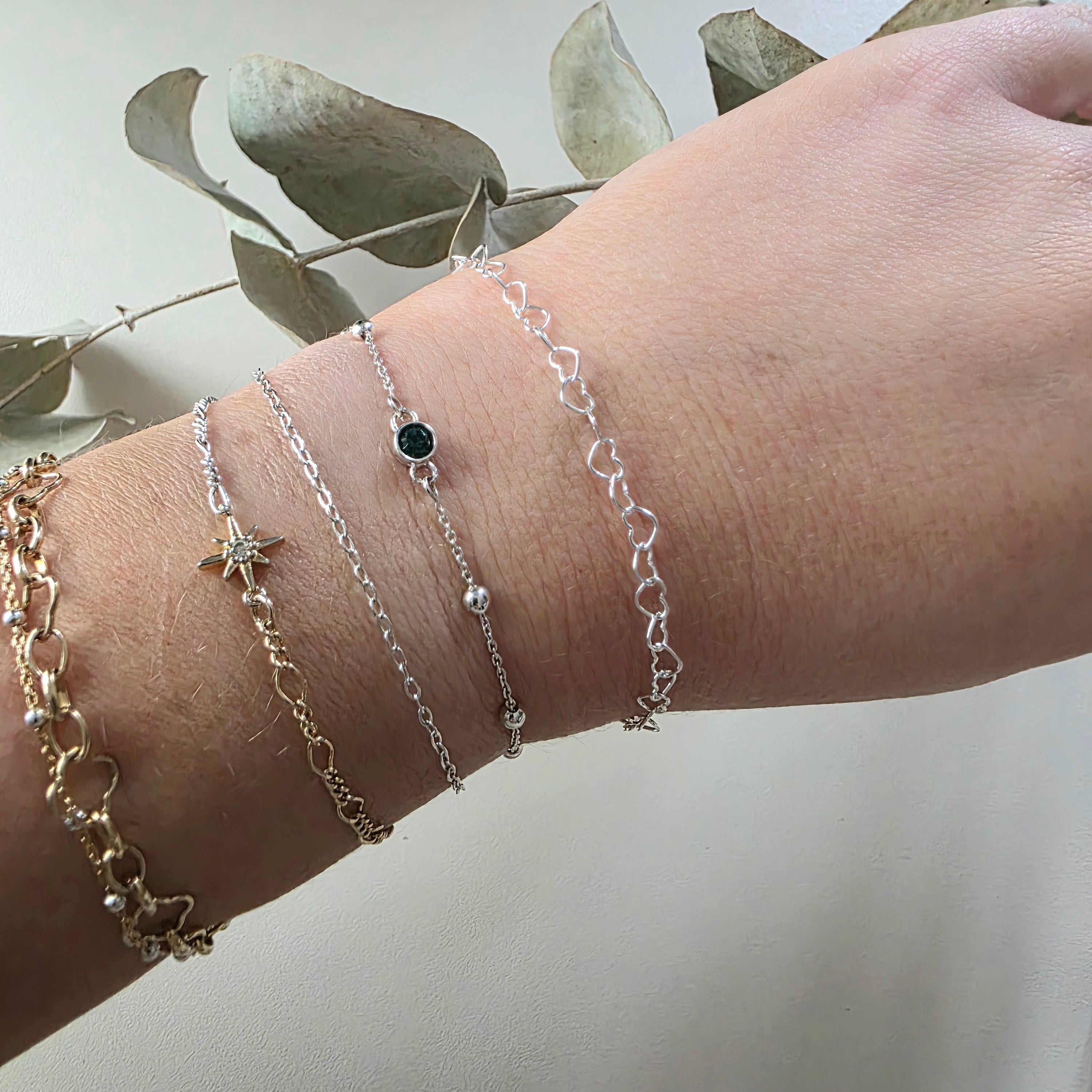 Small Boho Heart Bracelet