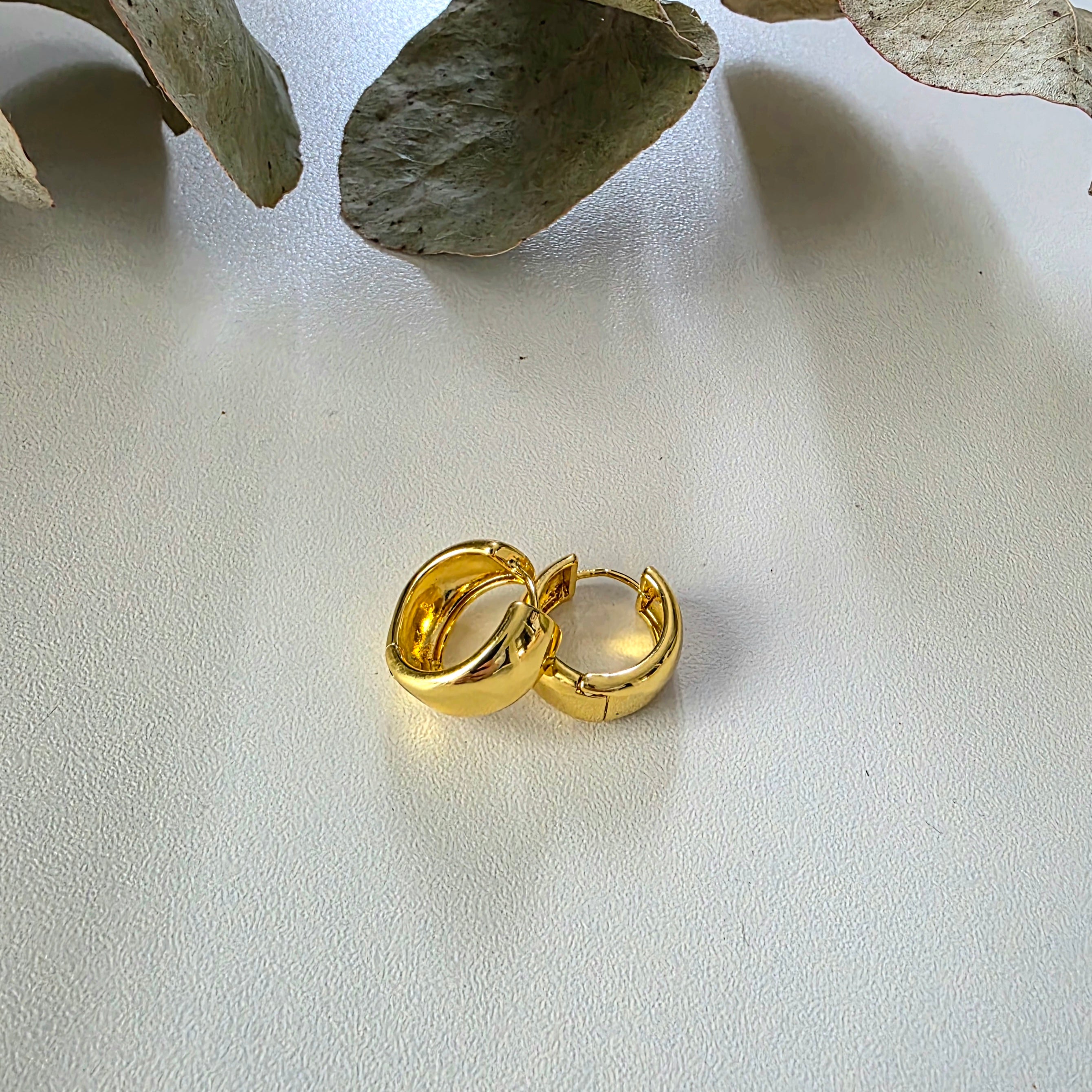 Chunky Huggie Earrings