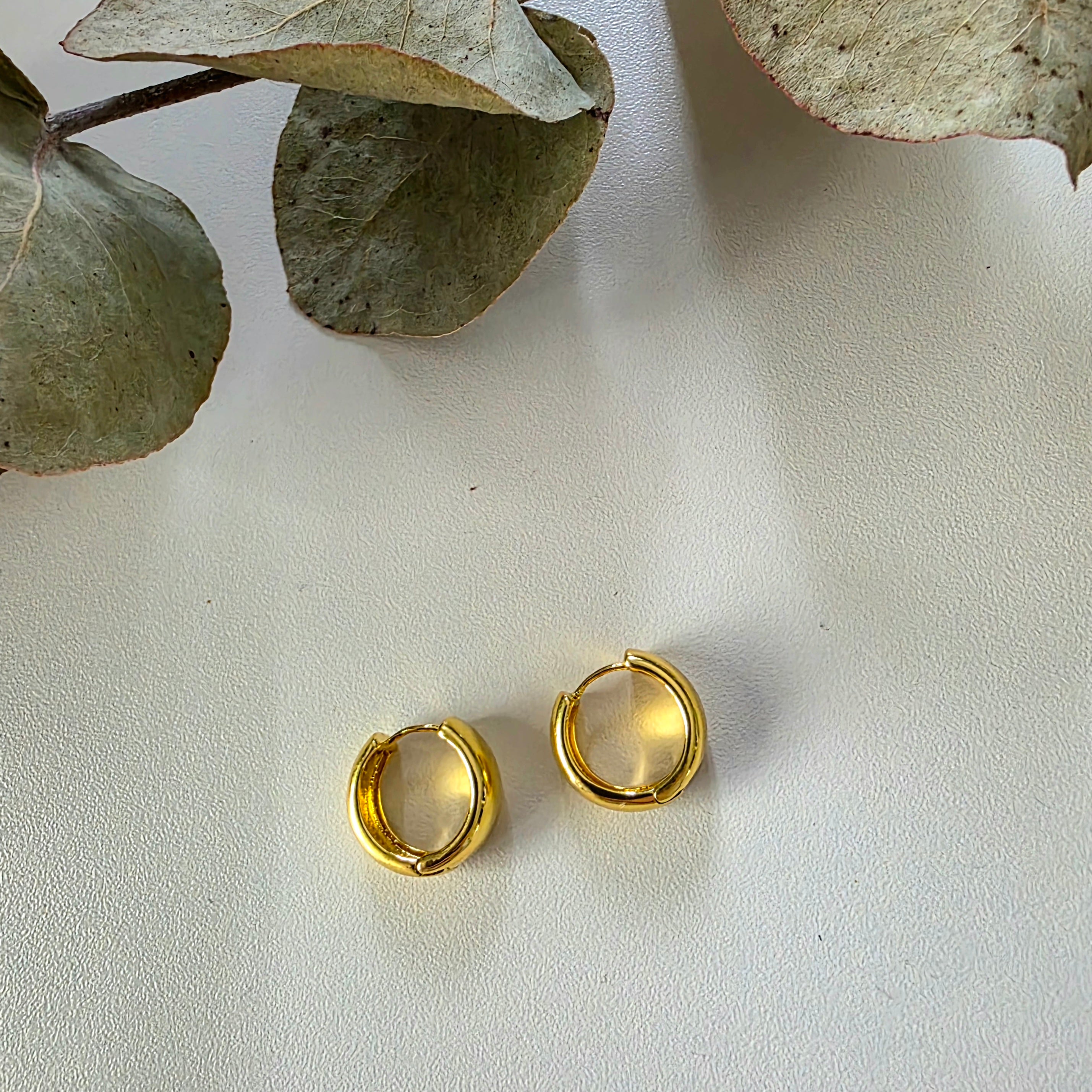 Chunky Huggie Earrings