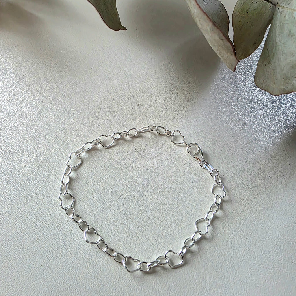 Large Boho Heart Bracelet