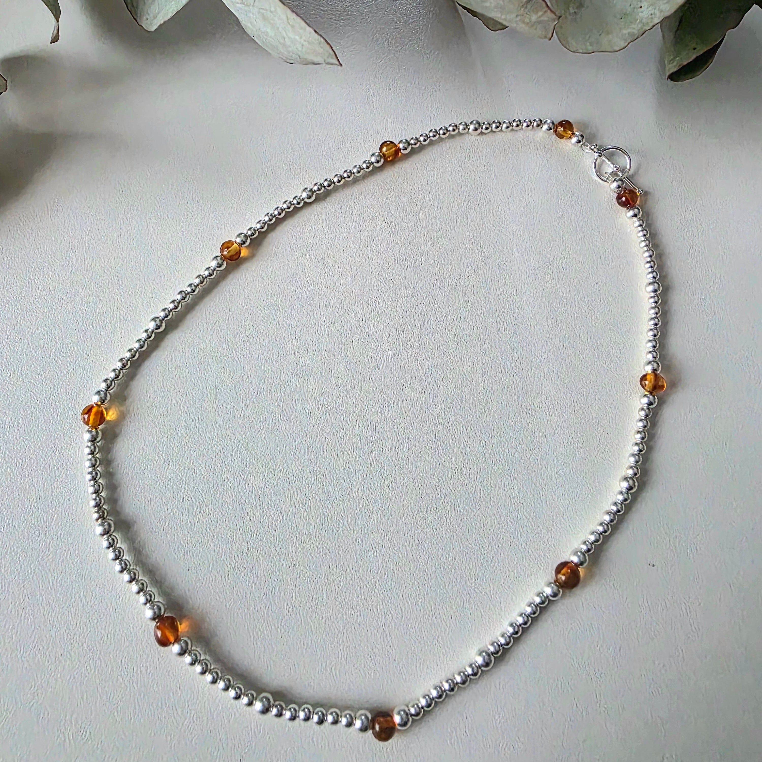 Baltic Amber Collarbone Necklace