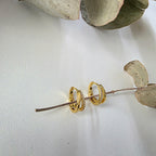 Double Huggie Earrings